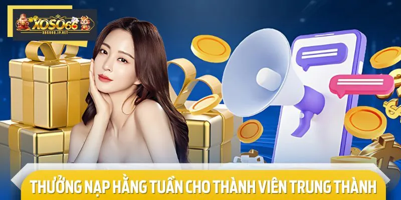 Khuyến mãi nạp hàng tuần được nhiều hội viên quan tâm