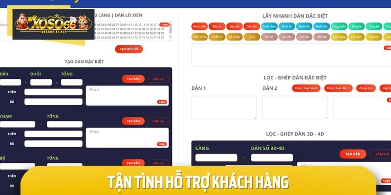 Tận tình hỗ trợ khách hàng